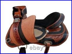 Used Arabian Horse Western Saddle 18 17 16 15 Pleasure Trail Tooled Leather Tack