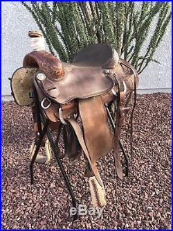 Used Martin Saddlery 16 Roping Ranch Saddle Handmade