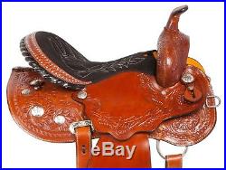 Used Mule Western Pleasure Trail Horse Leather Saddle Tack Set 14