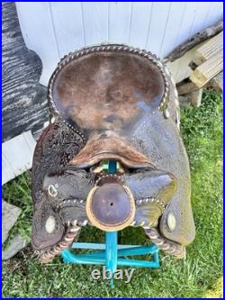Used Vintage J Bar J Concho Western Show Trail Saddle Horse Cowboy Tack