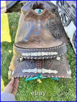 Used Vintage J Bar J Concho Western Show Trail Saddle Horse Cowboy Tack
