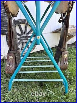 Used Vintage J Bar J Silver Concho Saddlery Western Horse Tack Show