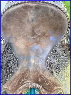 Used Vintage J Bar J Silver Concho Saddlery Western Horse Tack Show