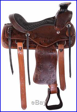 Used Western Saddle 15 14 Cowboy Trail Wade Tree Ranch Roping Horse Tack Set