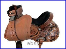 Used Western Saddle Barrel Racing Pleasure Cowboy Horse Trail Tack Set 15 16 17