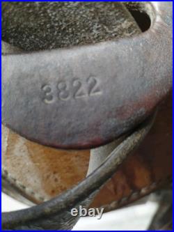Used older Arabian simco saddle serial number 3822 good working condition