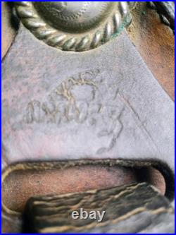 Used older Arabian simco saddle serial number 3822 good working condition