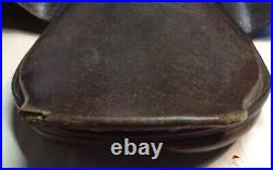 VINTAGE CROSBY Made In England 16 HORSE SADDLE #4brown Leather. 32