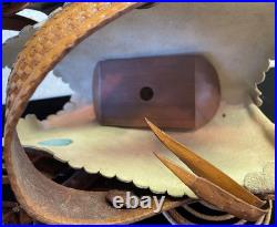 VTG Pugsley Brasil Salesman Sample Leather Saddle w Wood Stand Very good 9