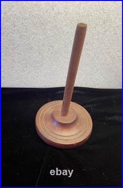 VTG Pugsley Brasil Salesman Sample Leather Saddle w Wood Stand Very good 9