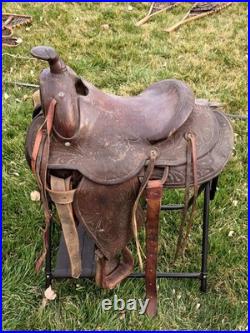 Vintage 14 Seat Ranch Saddle