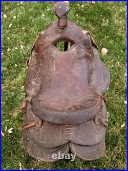 Vintage 14 Seat Ranch Saddle