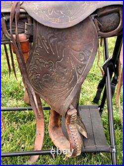 Vintage 14 Seat Ranch Saddle