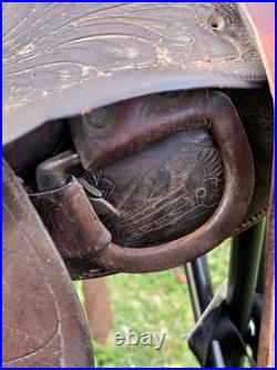 Vintage 14 Seat Ranch Saddle
