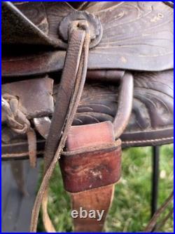 Vintage 14 Seat Ranch Saddle