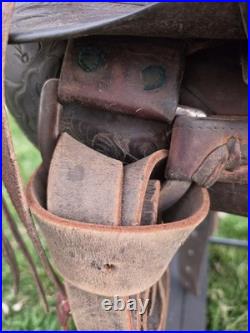 Vintage 14 Seat Ranch Saddle