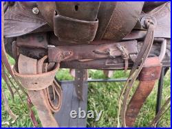 Vintage 14 Seat Ranch Saddle
