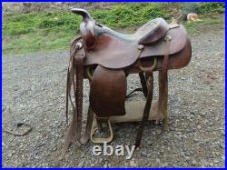 Vintage 15 Western Pleasure Western Trail Saddle, Unbranded