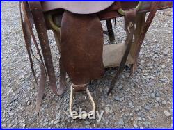 Vintage 15 Western Pleasure Western Trail Saddle, Unbranded