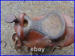 Vintage 15 Western Pleasure Western Trail Saddle, Unbranded