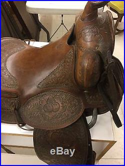 Vintage Bona Allen Saddle With Fancy Tooling
