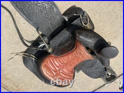 Vintage Custom Made Western Saddle Leather