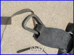 Vintage Custom Made Western Saddle Leather