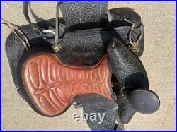 Vintage Custom Made Western Saddle Leather