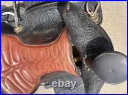 Vintage Custom Made Western Saddle Leather