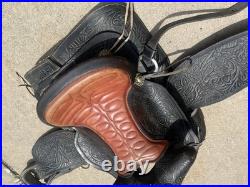 Vintage Custom Made Western Saddle Leather