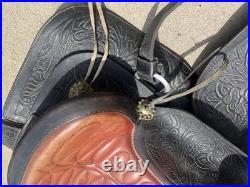 Vintage Custom Made Western Saddle Leather