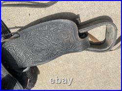 Vintage Custom Made Western Saddle Leather