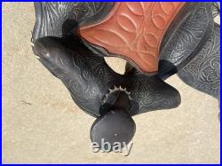Vintage Custom Made Western Saddle Leather