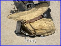 Vintage Custom Made Western Saddle Leather