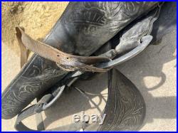 Vintage Custom Made Western Saddle Leather