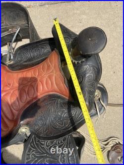Vintage Custom Made Western Saddle Leather
