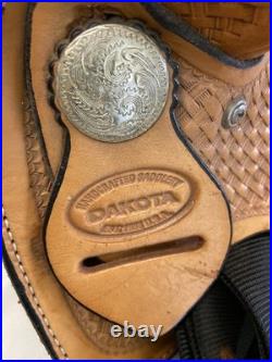 Vintage DAKOTA 13 Barrel Racing Saddle