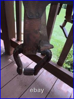Vintage Easy Rider Action Saddle Tooled Leather Western Horse Saddle 22x16