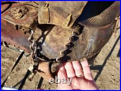 Vintage Fred Mueller Western Saddle Rounded Skirt 14 Seat