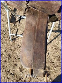Vintage Hamley & Co. Pendleton Ore. Western Saddle Rounded Skirt 12 Seat