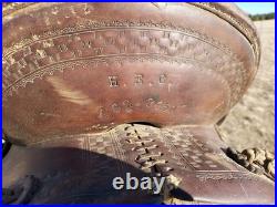 Vintage Hamley & Co. Pendleton Ore. Western Saddle Rounded Skirt 12 Seat