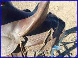 Vintage Hamley & Co. Pendleton Ore. Western Saddle Rounded Skirt 12 Seat