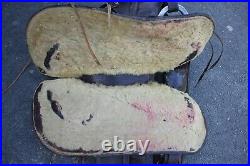 Vintage Hereford Brand Tex Tan of Yoakum Western Saddle Leather tooling