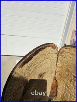 Vintage Hereford Tex Tan 16 Western saddle Tooled