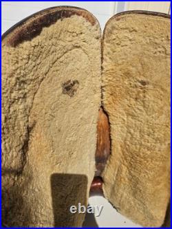 Vintage Hereford Tex Tan 16 Western saddle Tooled