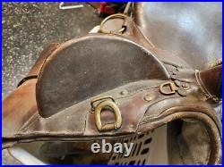 Vintage Leather Australian Style Horse Saddle