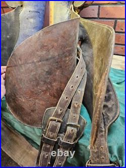 Vintage Leather Australian Style Horse Saddle