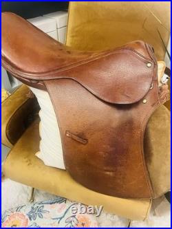 Vintage Leather Equestrian Saddle Made In Argentina