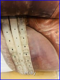 Vintage Leather Equestrian Saddle Made In Argentina