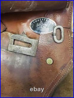 Vintage Leather Equestrian Saddle Made In Argentina